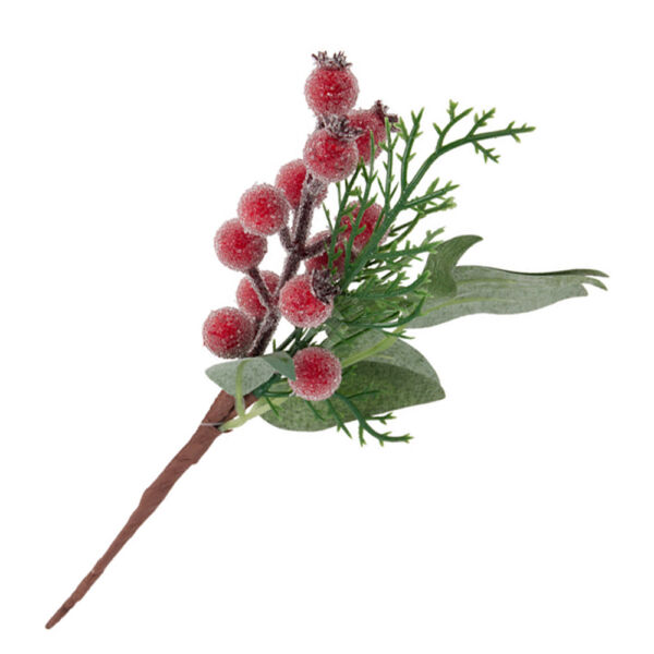 Karácsonyi betűző deres bogyókkal 20cm