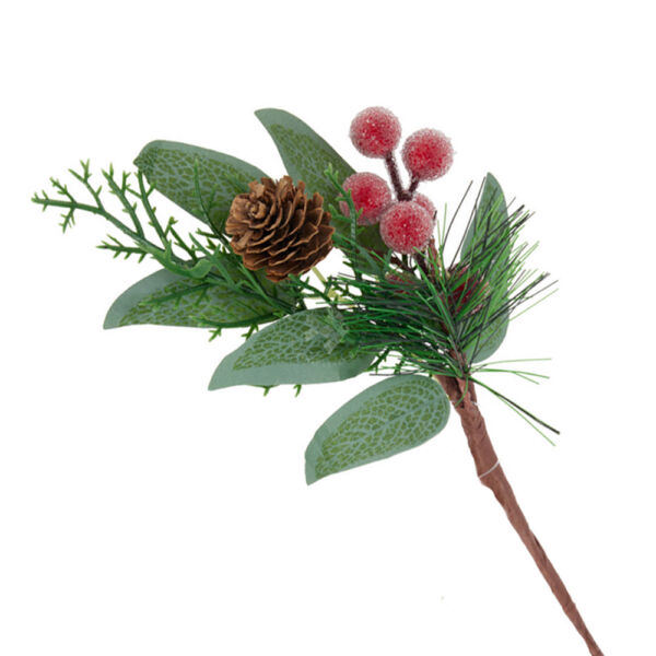 Karácsonyi betűző deres bogyókkal 20cm