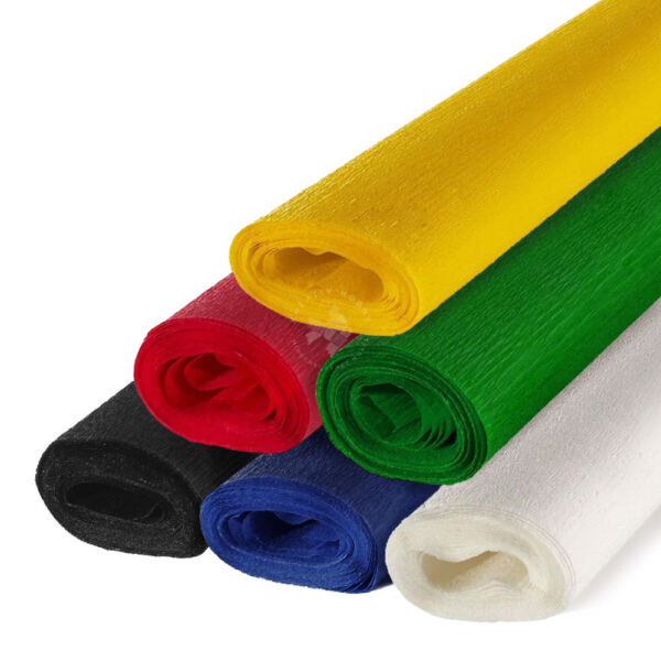 Cartotecnica Rossi - Krepp-papír készlet 50x250cm/40g ALAPSZÍNEK