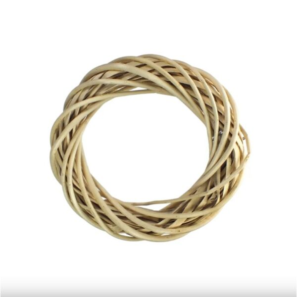 Széles vesszőkoszorú 20cm NATÚR