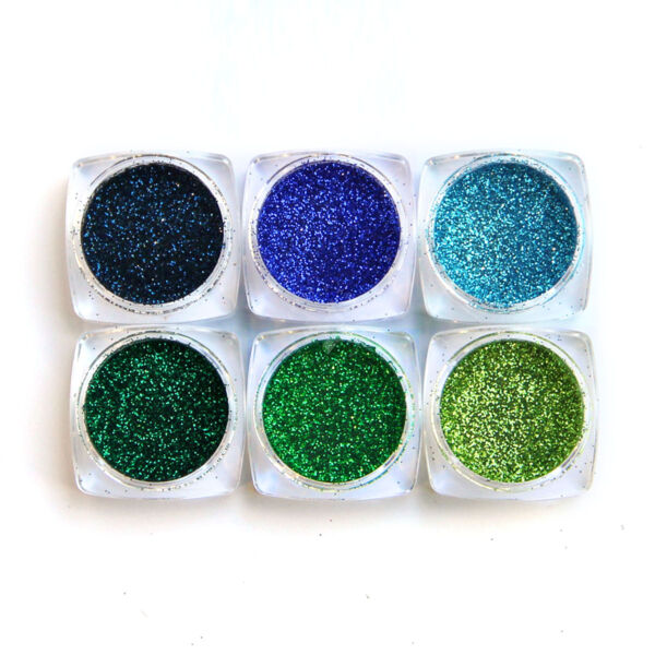 Csillámpor szett 6x2,5ml - DZSUNGEL