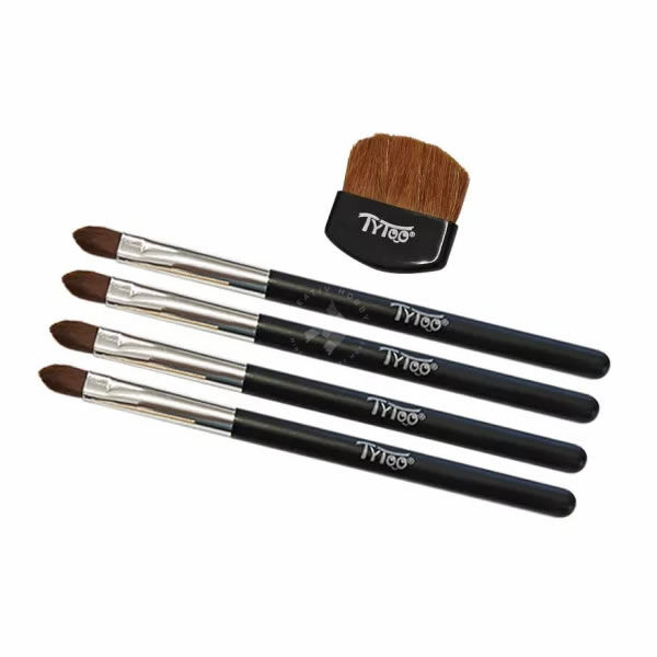 Ecsetszett arc és testfestéshez, csillámtetováláshoz 5 db 