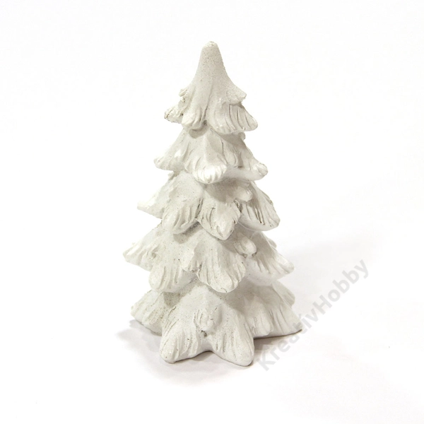Fenyőfa dekor 8,7cm fehér