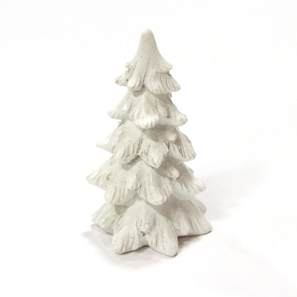 Fenyőfa dekor 8,7cm fehér