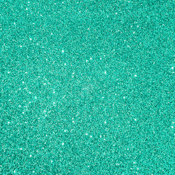 türkízkék, glitteres dekorgumi