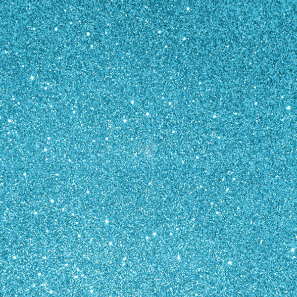 világoskék, glitteres dekorgumi