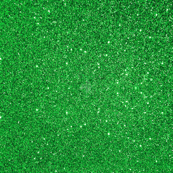 glitteres dekorgumi zöld