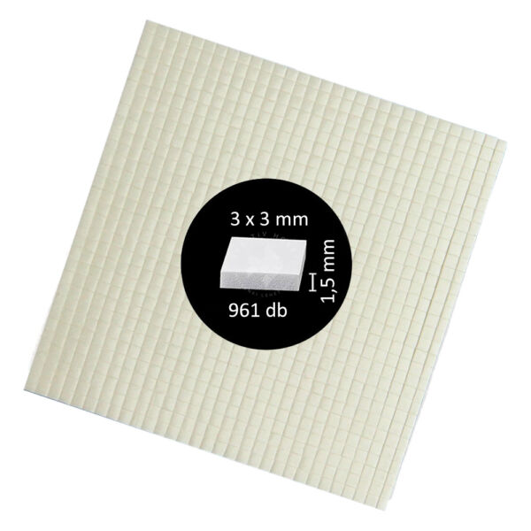 3D ragasztókocka mini 3x3mm