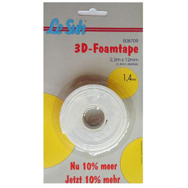 3D kétoldalas ragasztócsík 1,4 mm vastag