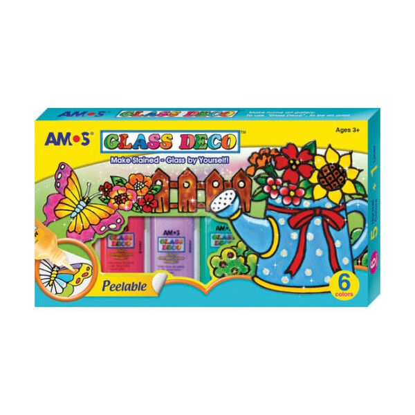AMOS üvegmatrica-festék mintákkal (6x22ml)