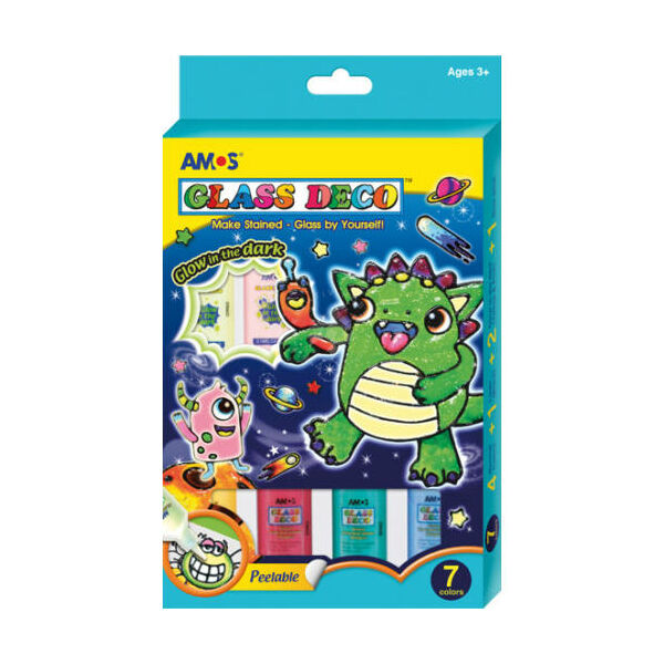 AMOS üvegmatrica-festék mintákkal (6x22ml+40ml)