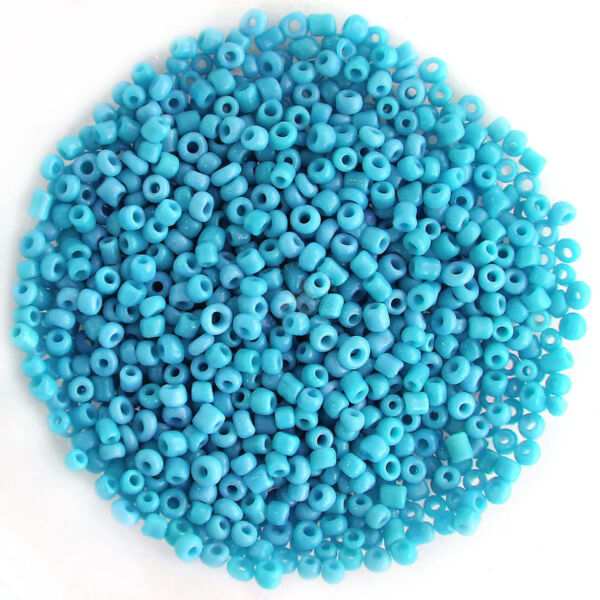 Kásagyöngy opak, Világoskék 2mm, 15g/cs