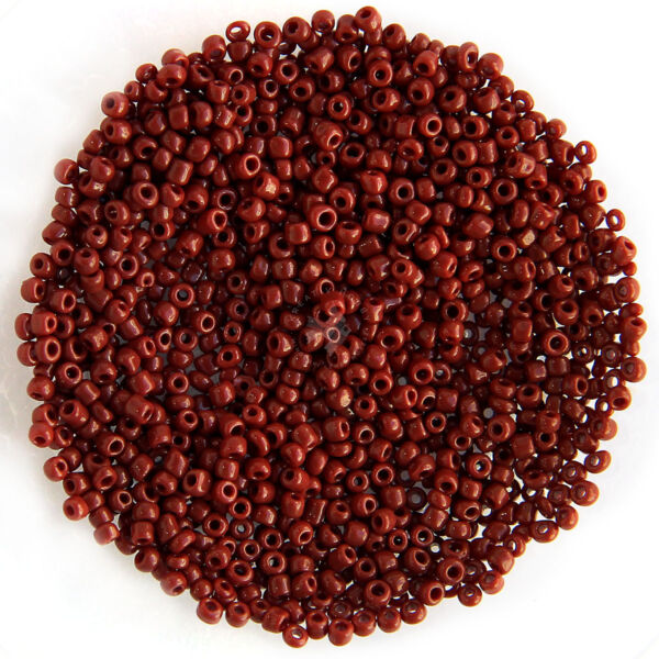 Kásagyöngy opak, Barna 2mm, 15g/cs