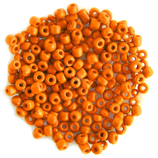 Kásagyöngy opak, Narancs 4mm, 15g/cs