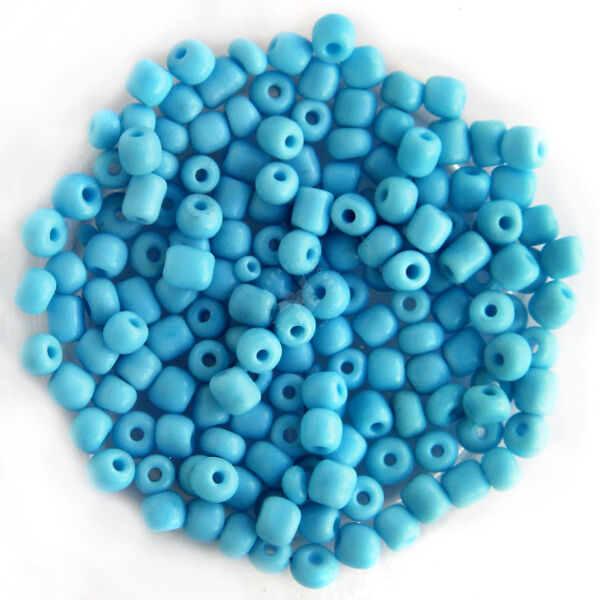 Kásagyöngy opak, Vil.kék 4mm, 15g/cs