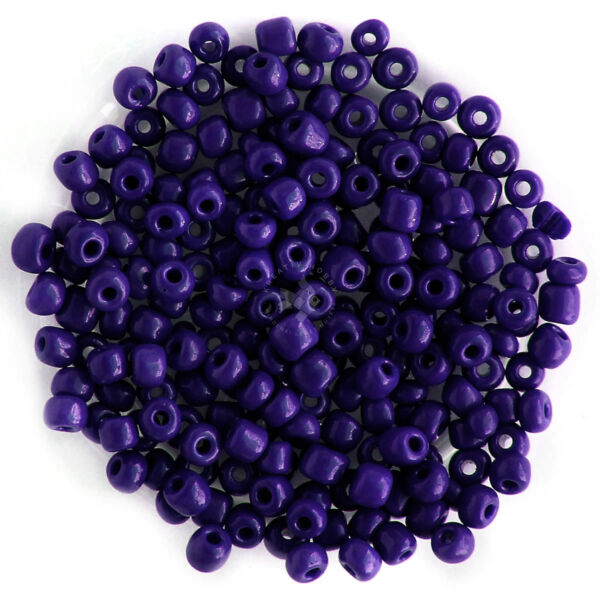 Kásagyöngy opak Sötétkék 4mm