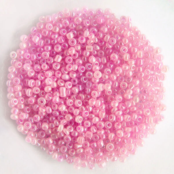 Kásagyöngy ceyloni 2mm lila pink 15gr/cs