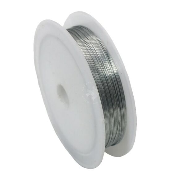 Gyöngyfűző drót 0,3mm/13m EZÜST