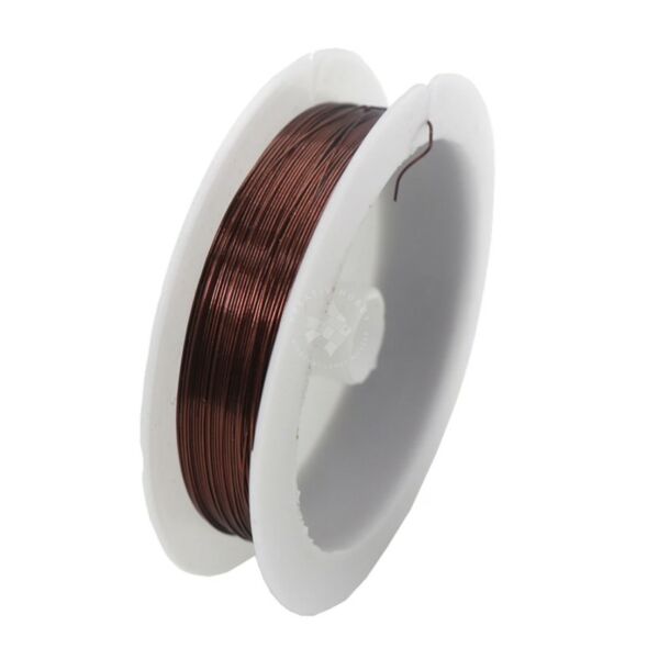 Gyöngyfűző drót 0,3mm/13m BARNA