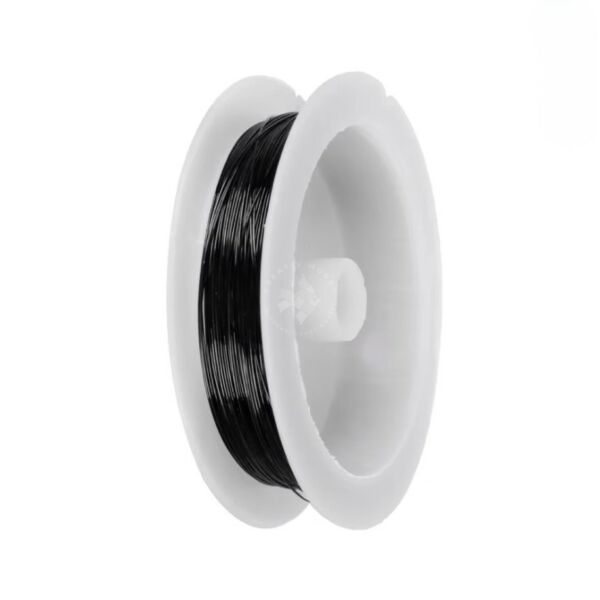Gyöngyfűző drót 0,3mm/13m FEKETE