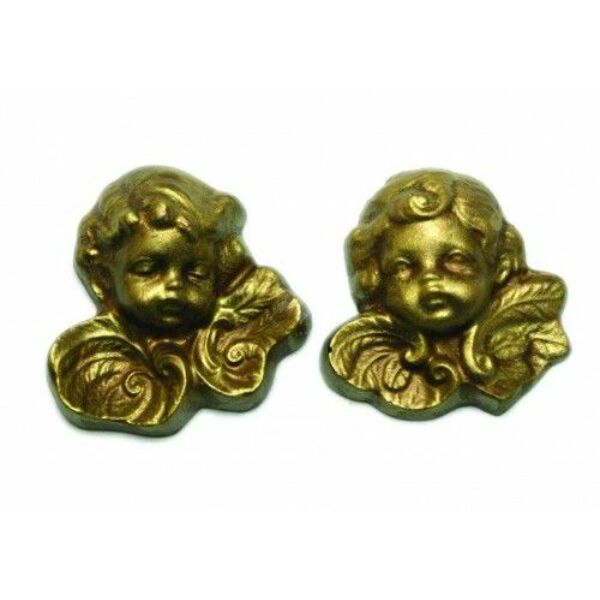 Műanyag öntőforma - Angyalfej 2db