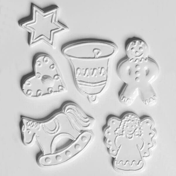 Műanyag öntőforma - Mézeskalács figurák 6db