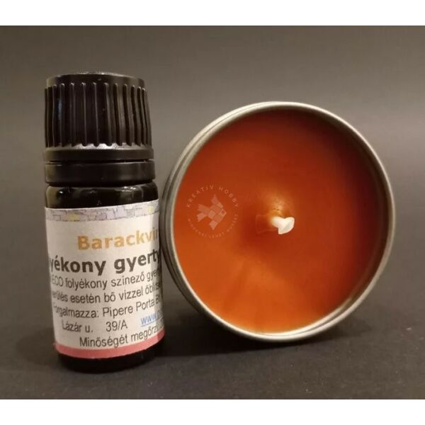 Folyékony gyertyaszínező 5ml - BARACKVIRÁG