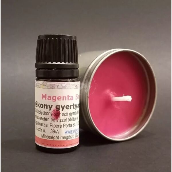 Folyékony gyertyaszínező 5ml - MAGENTA