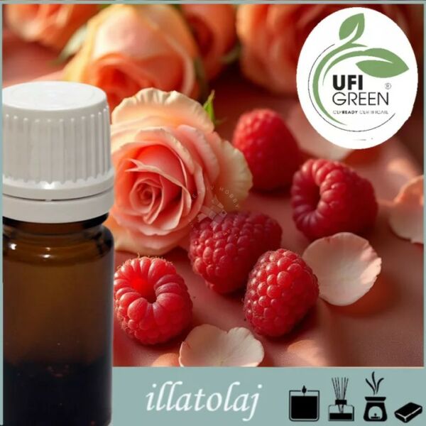 Illatanyag szappanhoz, gyertyához 10ml - MÁLNA, RÓZSA, ÖRÖM