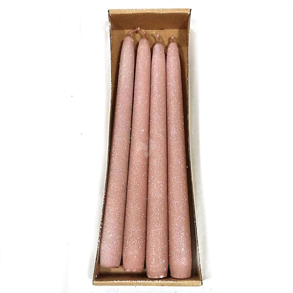 Bársony-glitter spitz gyertya