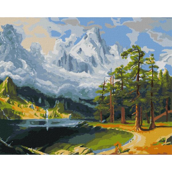 Számozott kifestő 40x50 cm, Téli lélegzet