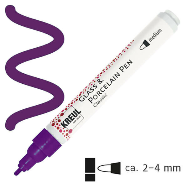 égethető porcelánfestő filctoll lila
