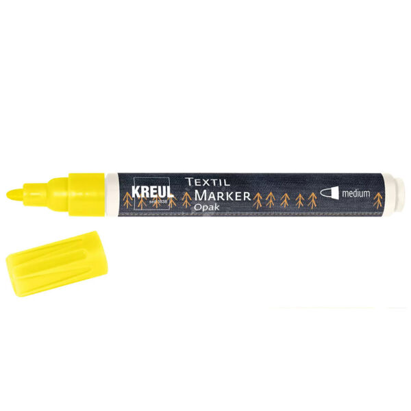 Textiltoll sötét alapra - SÁRGA, 2-4mm