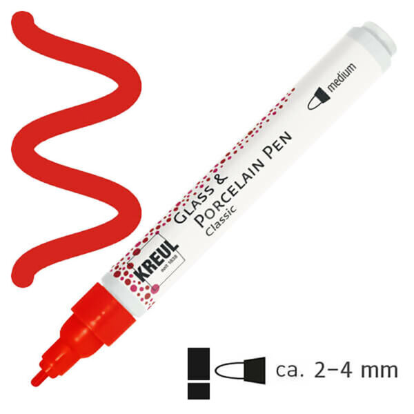 égethető porcelánfestő filc piros