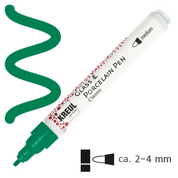 égethető porcelánfestő filctoll zöld