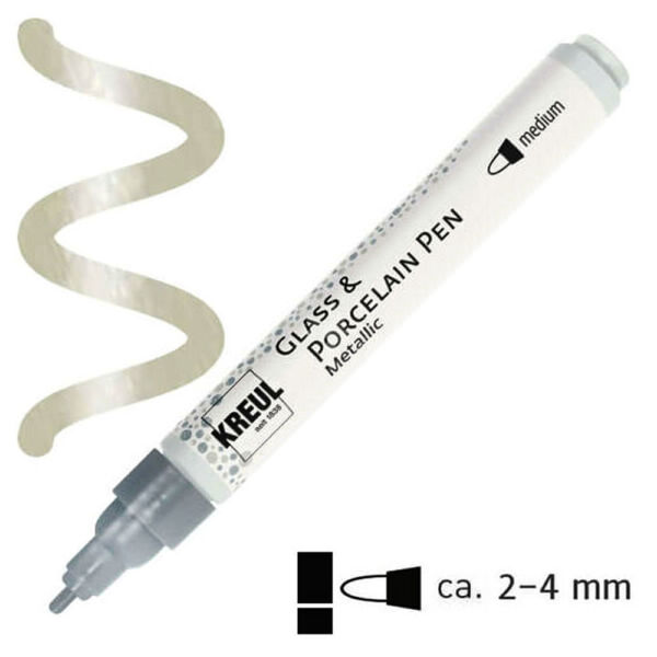 Égethető porcelánfilc metál ezüst