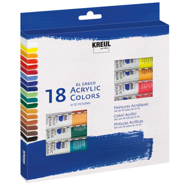 KREUL El Greco akrilfesték készlet 18db