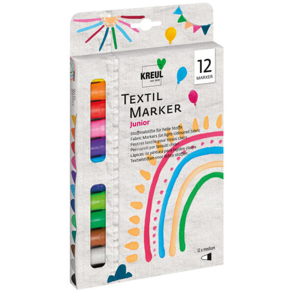 KREUL textil filctoll készlet JUNIOR 12db