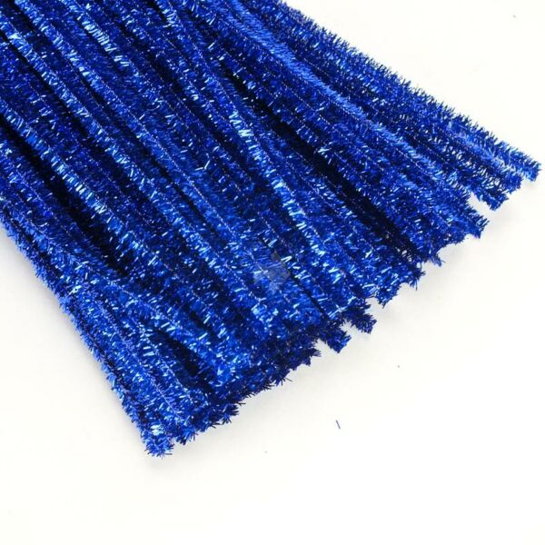 Zsenília 6mm/30cm, 10db METÁL-KÉK