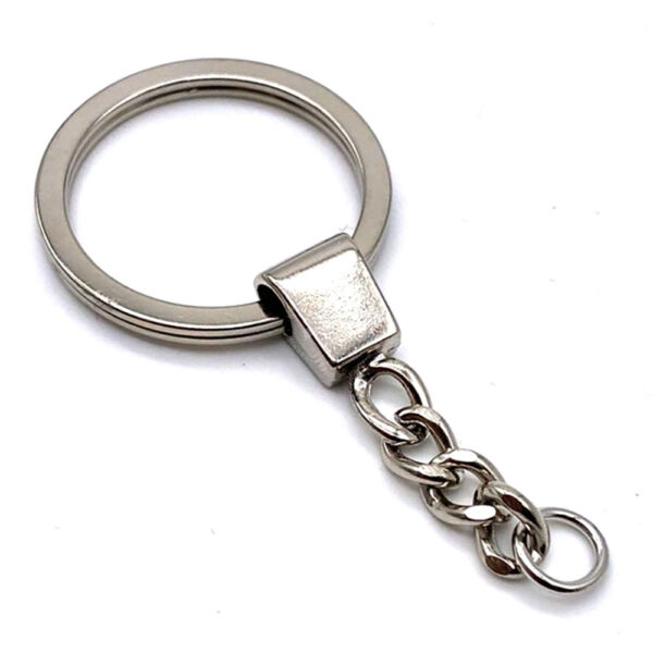 Kulcstartó alap lánccal, 25mm