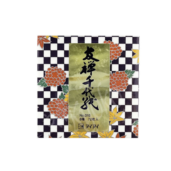 Chiyogami origami papír 7,5cm 72lap Yuzen NO.015