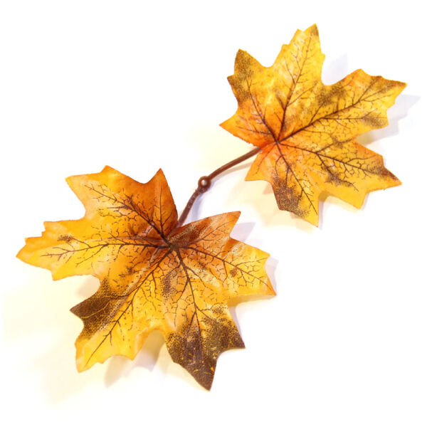 Falevél őszi 2db, SÁRGA