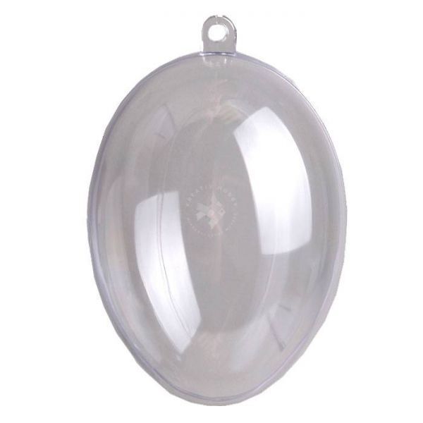Átlátszó műanyag TOJÁS 8 cm