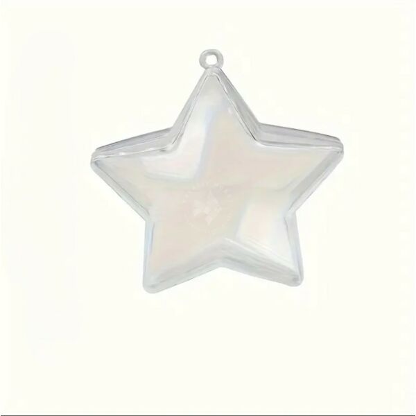 Műanyag csillag, kettészedhető 8cm