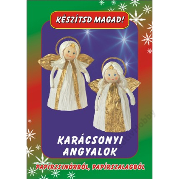 Papírfigurák Karácsonyi angyalok