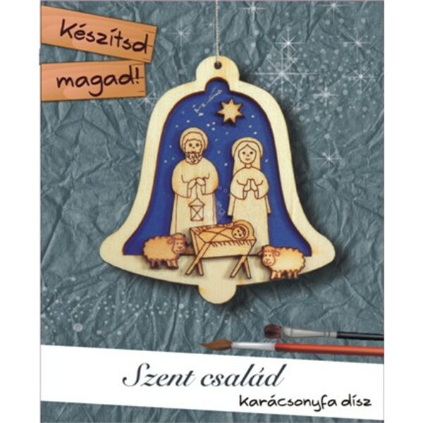 Készítsd magad- Szent család karácsonyfadísz