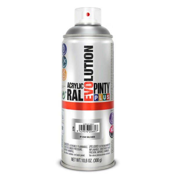PP EVO akril spray 400ml P150, EZÜST