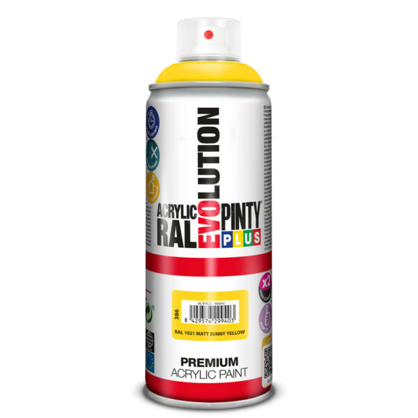 PP EVO akril spray 400ml RAL 1021, MATT SÁRGA