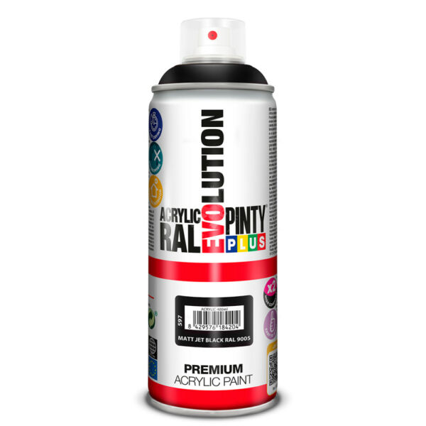 PP EVO akril spray 400ml RAL 9005 MATT fekete