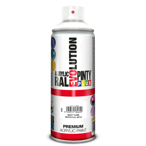 PP EVO akril spray 400ml RAL 9010, MATT FEHÉR
